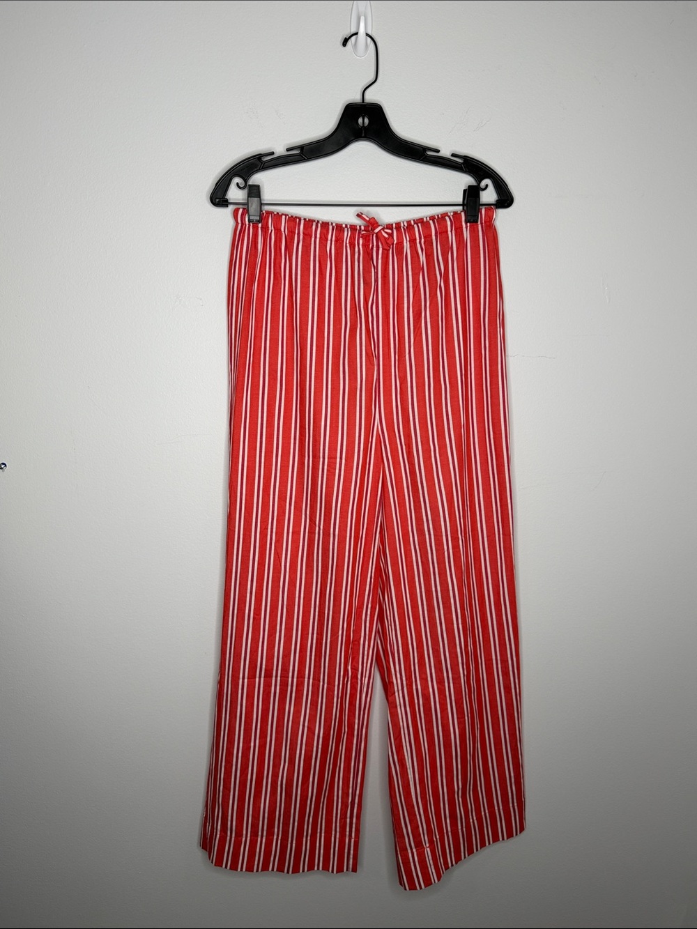 WeWoreWhat Tie Waist Wide Leg Pant Red Multi NWT Medium - Picture 4 of 8